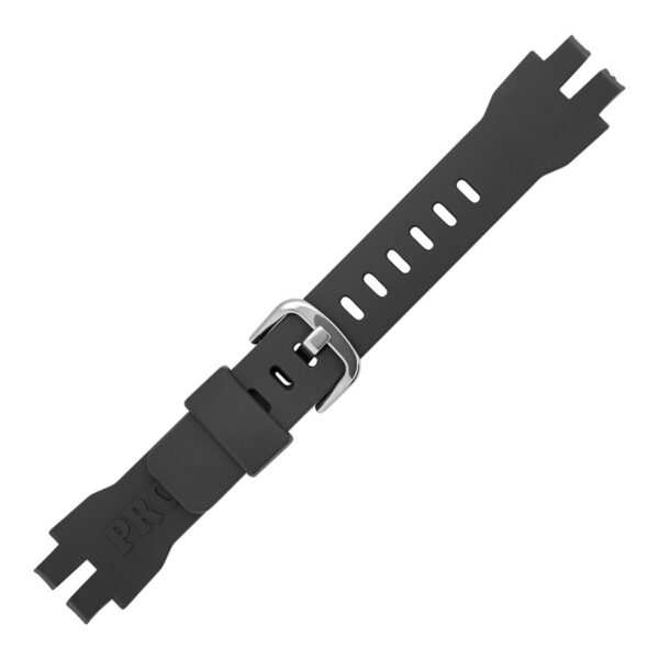 Casio 10570856 dark grey silicone watch strap 16 mm PRG-330-1A - Image 2