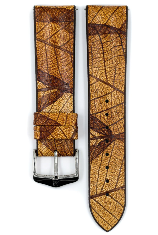 Hirsch Leaf Brown Watch Strap 22mm 0921046010-2-22 - Image 3