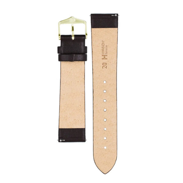 Hirsch Brown Calf Leather Watch Strap Toronto L 19 mm 03702010-1-19 - Image 3