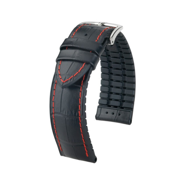 Hirsch George L Black Calf Leather Watch Strap 22mm 0925128052-2-22