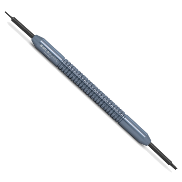 Spring bar tool for strap, bracelet replacement, anodized aluminum, 2 steel tips, 140 mm