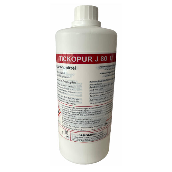 Tickopur J 80 U Deoxidation Cleaner Ultrasonic Cleaning 1L