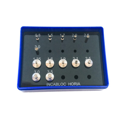 Horia INCA Jewelling Assortment of 7 Stakes and 6 Pushers with a Shank Ø 3mm