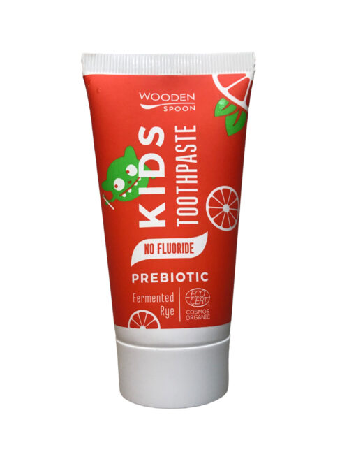 Organic certified Kids toothpaste with prebiotic WOODEN SPOON