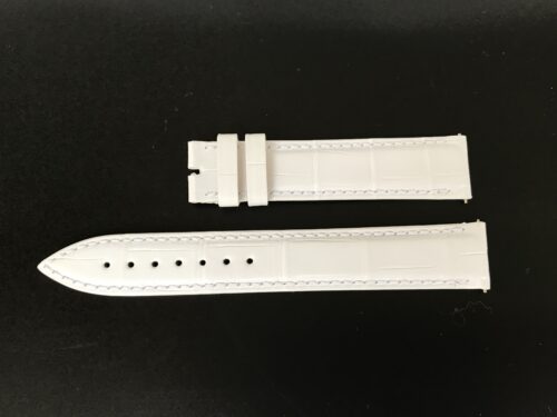 New Franck Muller 17mm White Leather Strap – Max Benjamin