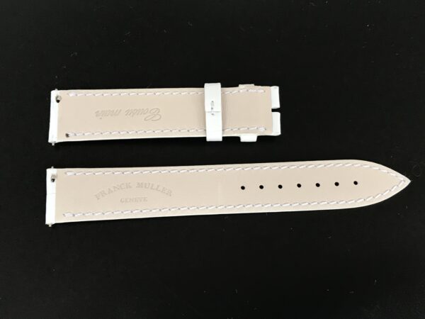New Franck Muller 17mm White Leather Strap – Max Benjamin - Image 3
