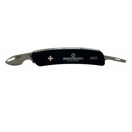 Bergeon 8403 watchmaker knife with spring bar tool for straps