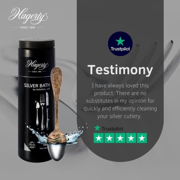 Hagerty silver bath personal use removes tarnish 580ml - Image 2