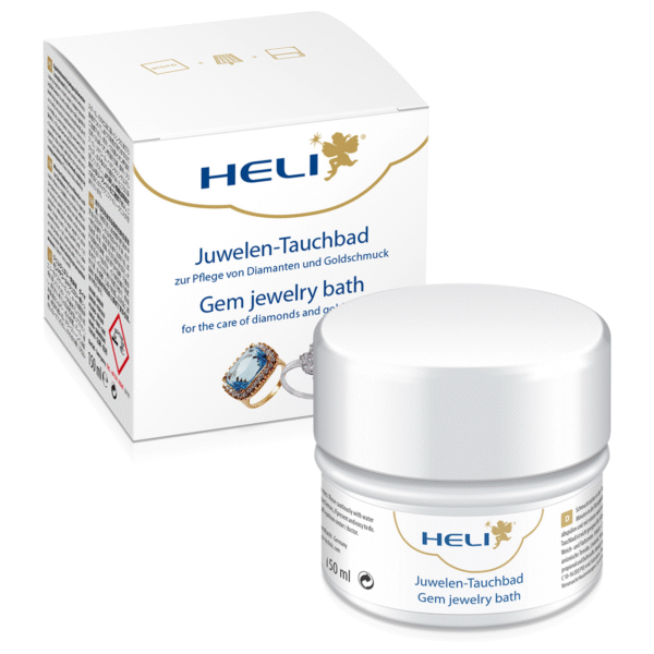 Heli Gem Jewelry Bath with Rinsing Basket and Cleaning Cloth, Jeweler’s Packaging, 150 ml - Image 2