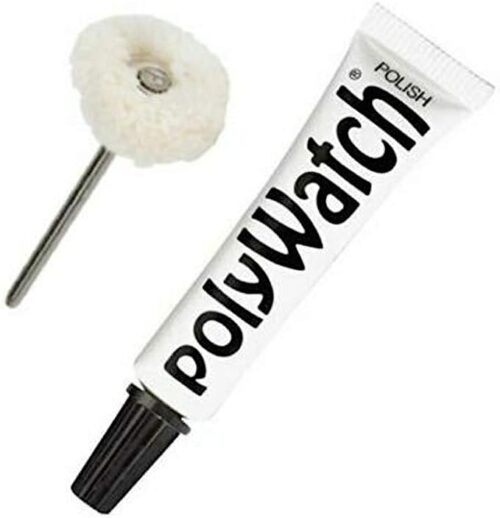 PolyWatch Plastic Watch Crystal Scratch Remover Polish with Scotch Brite Miniature Brushes (2.35mm)