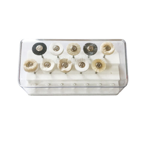 Boley Polirapid Mounted Miniature Small Polishing Round Brush Set 10pcs