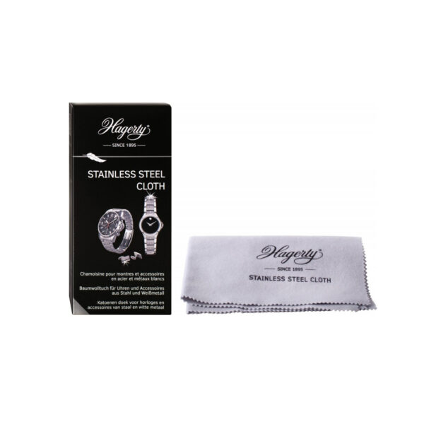 Hagerty Stainless Steel Cleaning Cloth for Watches, Jewelry – 100% Cotton