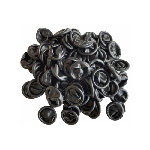 Boley ESD Anti-static Black Latex Rubber Finger Cots for Watchmakers - Size L (100 pcs)