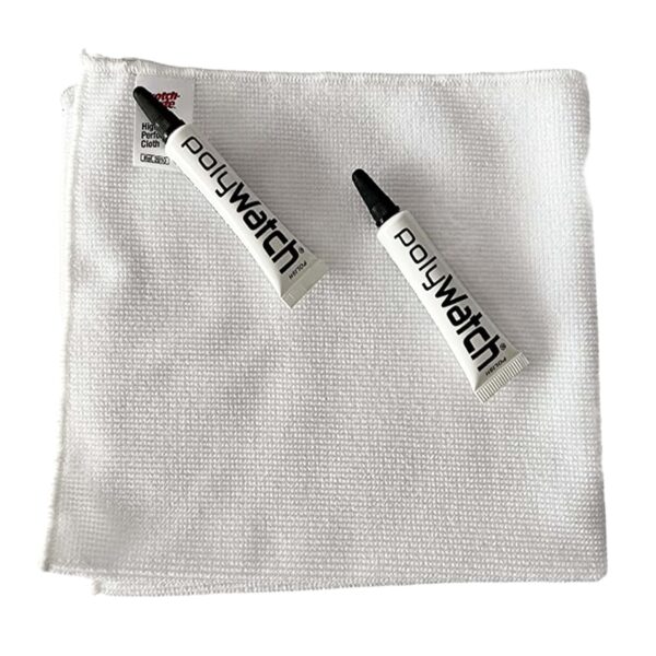 2 X Polywatch Scratch Polishing Paste with High Performance Wipe