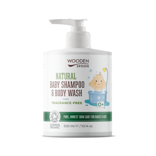 Natural Baby Shampoo and Body Wash ‘Fragrance Free’ WOODEN SPOON 300 ml