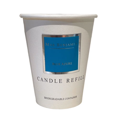 Blue Azure Luxury Natural Candle Refill – Max Benjamin