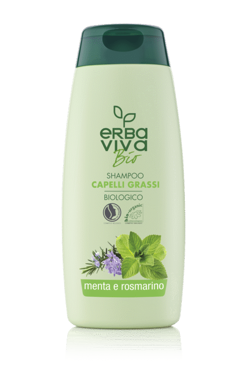 Erba Viva Bio Shampoo for Oily Hair with Mint and Rosemary