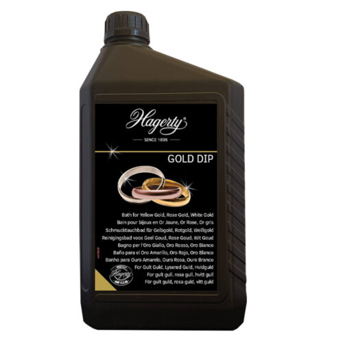 Hagerty Gold Dip, 2 l - Professional Cleaning for Gold Jewelry & Accessories