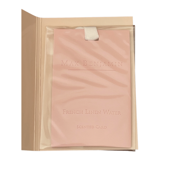 French Linen Water Luxury Scented Card Max Benjamin - Image 2