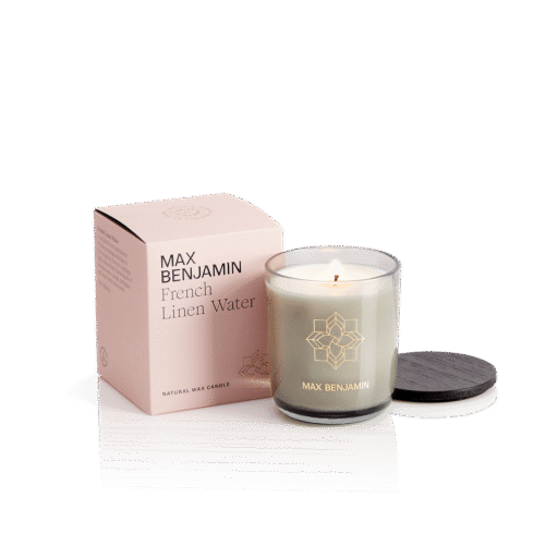 French Linen Water Luxury Natural Candle & Lid – Max Benjamin
