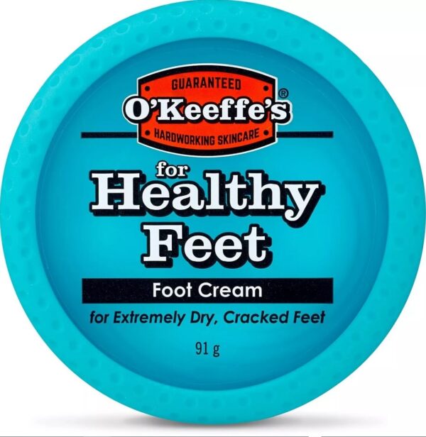 O’Keeffe’s Healthy Feet Foot Cream – Extremely Dry, Cracked Feet – Jar