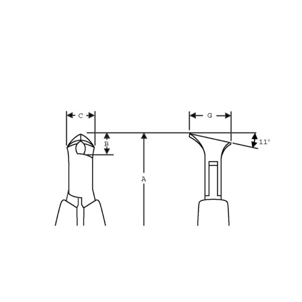 Lindström 7290 Wire Cutter Oblique SUPREME Bevel 108 mm - Image 2