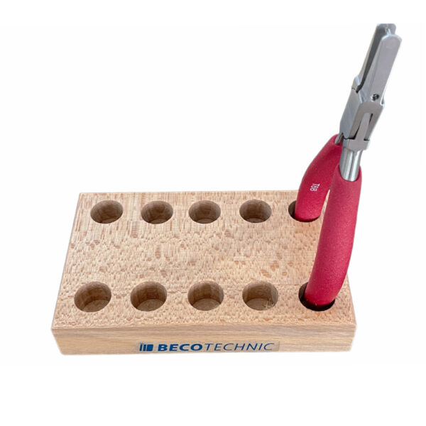 Wooden Stand for 5 Pliers for Watchmakers and Jewelers