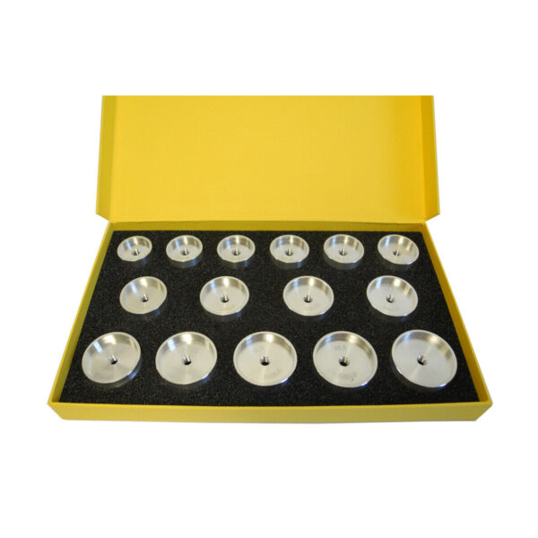 Bergeon 5499-15 Set of 15 Stake Switches with Straight Edges (Ø 22 - 36.5 mm)