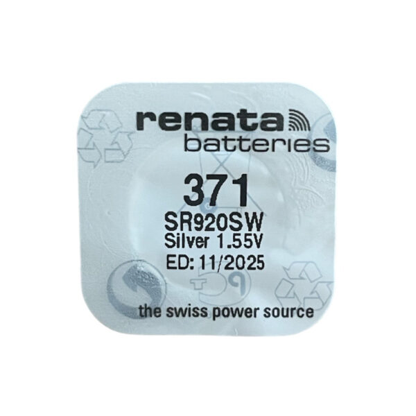 Renata 371 SR920SW Watch Coin Battery 1.55 V - Image 2