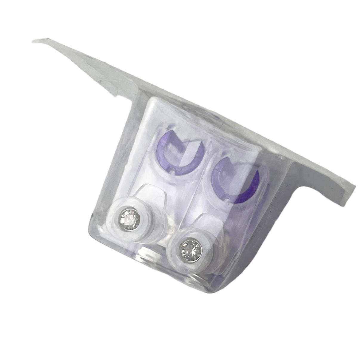 Easy Piercy Classic Ear Studs – White, Brilliant Imitation (1 Pair) - Image 3
