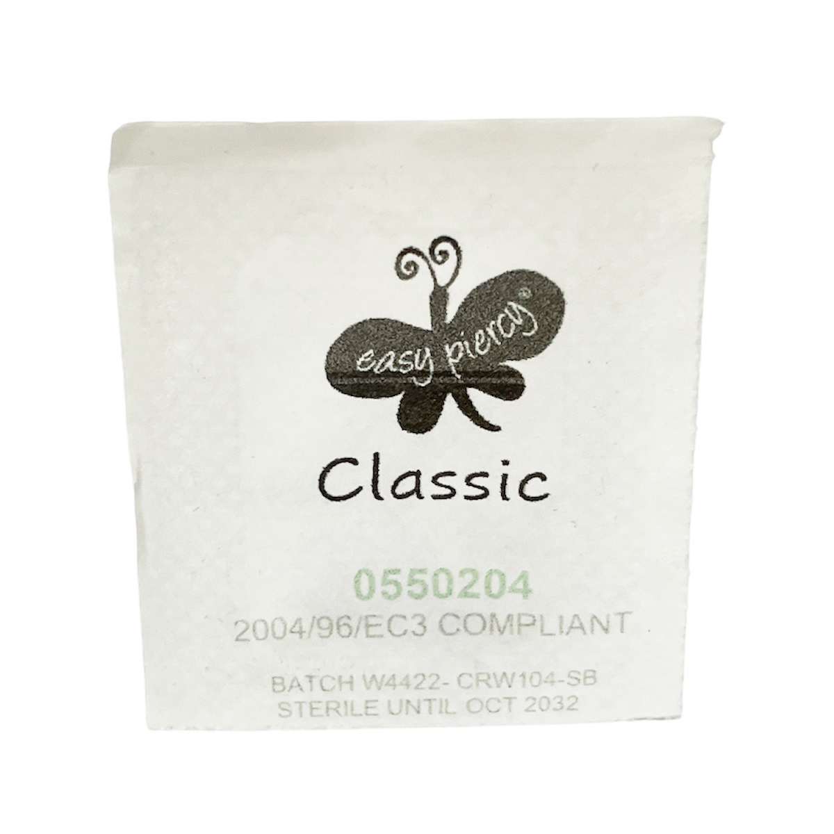 Easy Piercy Classic Ear Studs – White, Brilliant Imitation (1 Pair) - Image 2