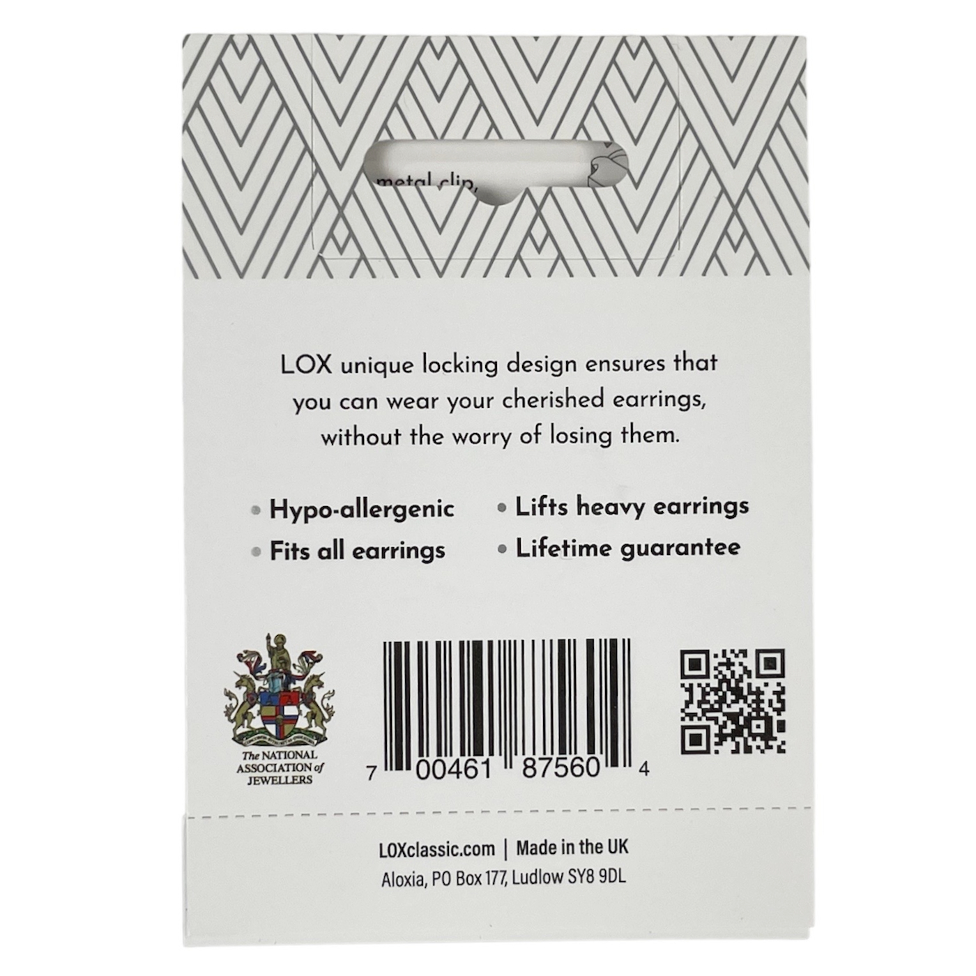 LOX Classic Locking Earring Backs Silver - Image 2