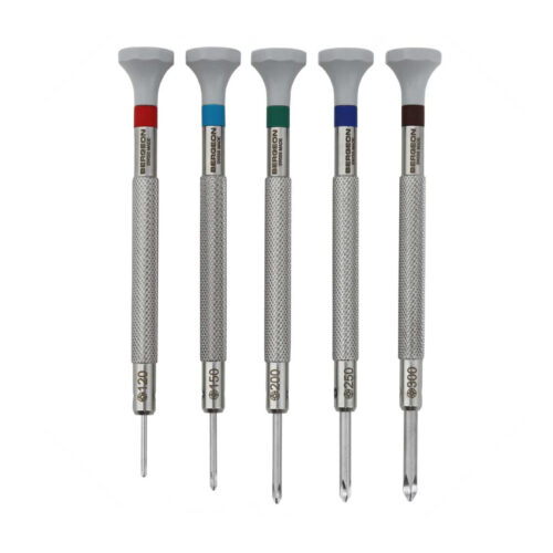 Bergeon 30081-C-P05 Phillips Screwdriver Set of 5