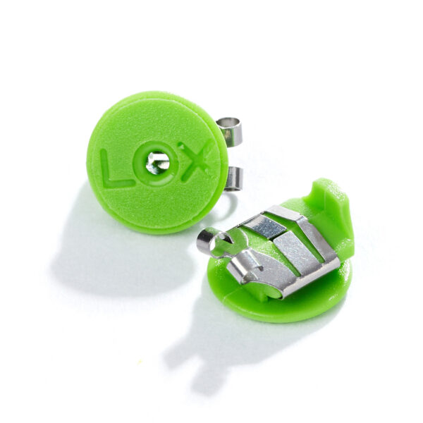 LOX Classic Locking Earring Backs - Green Colour - Image 2