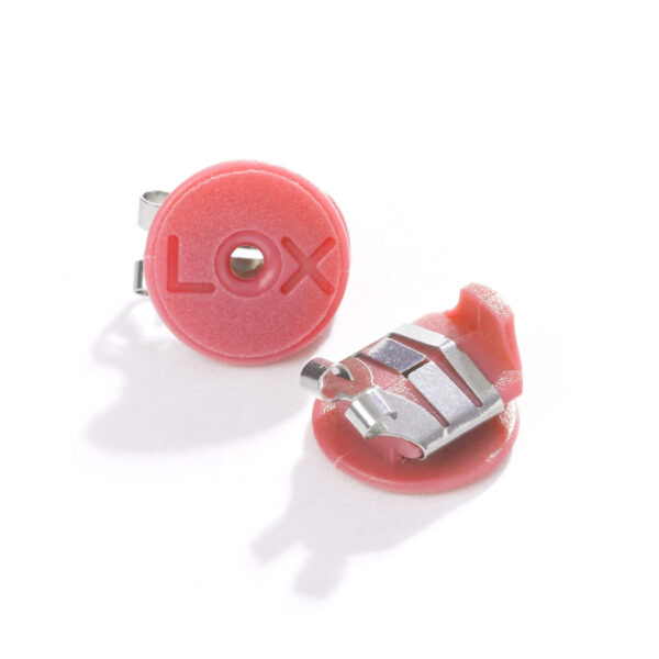 LOX Classic Locking Earring Backs – Pink Colour - Image 2