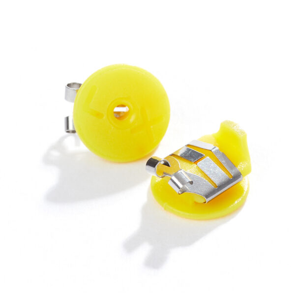LOX Classic Locking Earring Backs - Yellow Colour - Image 2