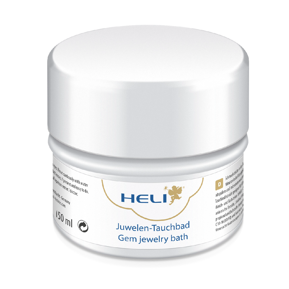 Heli Gem Jewelry Bath with Rinsing Basket and Cleaning Cloth, Jeweler’s Packaging, 150 ml - Image 3