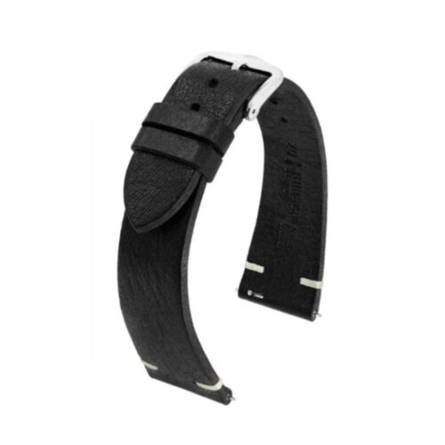 Hirsch Bagnore L Black Watch Strap 19mm 05502050-2-19