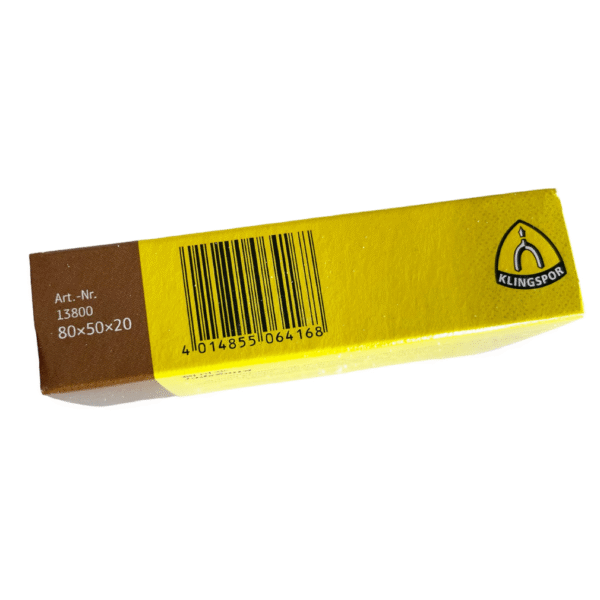 Klingspor Schleiffix Universal Cleaning Block Abrasive for Metals, Grit 30 - Image 3
