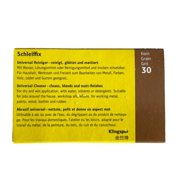 Klingspor Schleiffix Universal Cleaning Block Abrasive for Metals, Grit 30 - Image 4