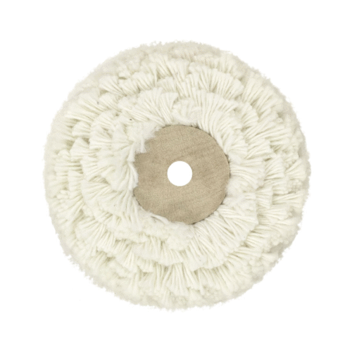 Cotton Polishing Wheel with Wooden Centre 95 x 36 mm