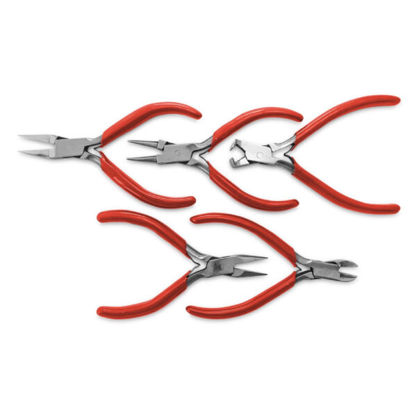Set of 5 Pliers for Jewelers and Watchmakers, 130 mm