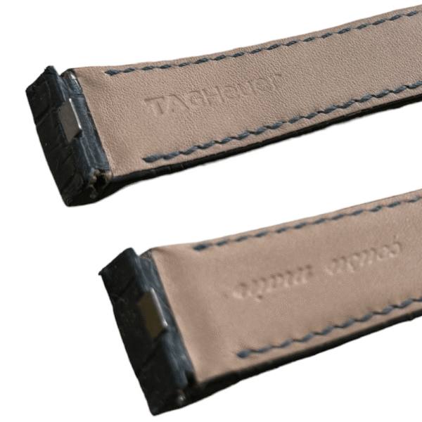 New Tag Heuer Genuine Leather Blue Watch Strap 22mm - Image 2