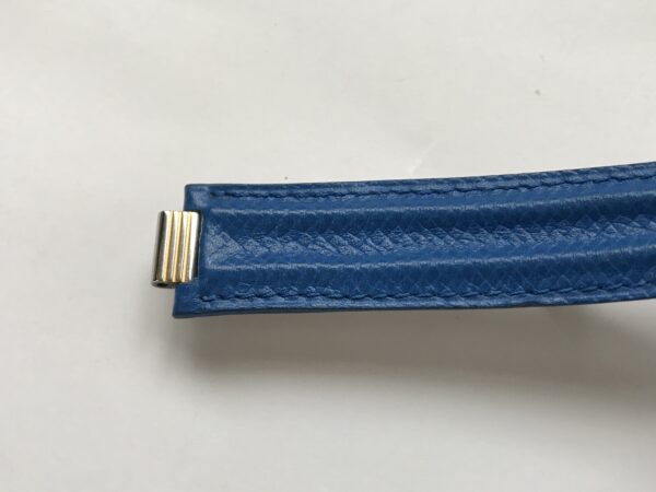 Cartier Blue Leather Strap with Clasp 18mm - Image 8