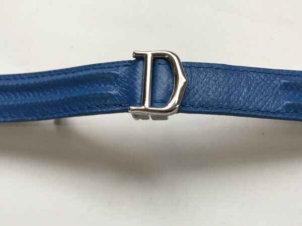 Cartier Blue Leather Strap with Clasp 18mm - Image 7