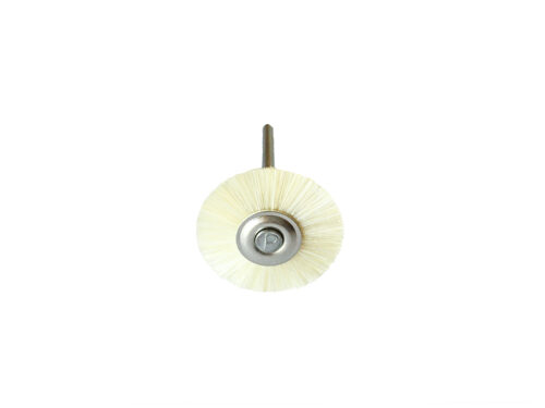Round Miniature Hard Polishing Brushes, Mounted Bristles 21mm