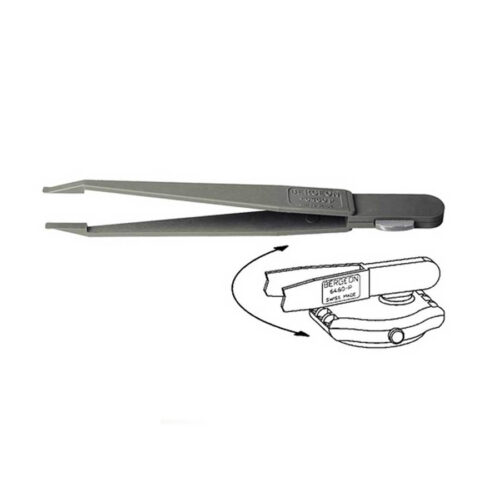 Bergeon 6460-P Plastic Battery Tweezer with Battery Hatch Opener for Swatch Watches