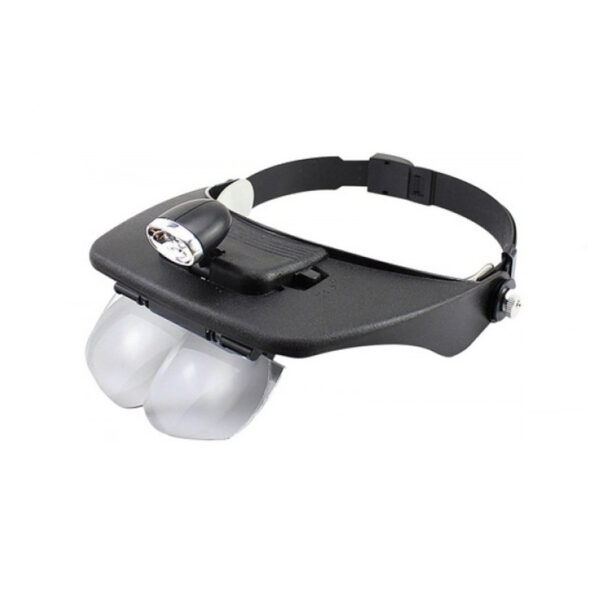 Bergeon 7826 Binocular Magnifier with Adjustable Visor (1.0x - 3.5x)