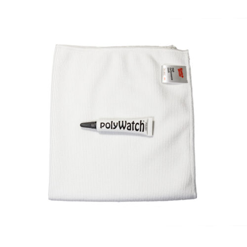 PolyWatch Plastic Watch Crystal Scratch Remover Polish with 3M Scotch-Brite High Performance Wipe