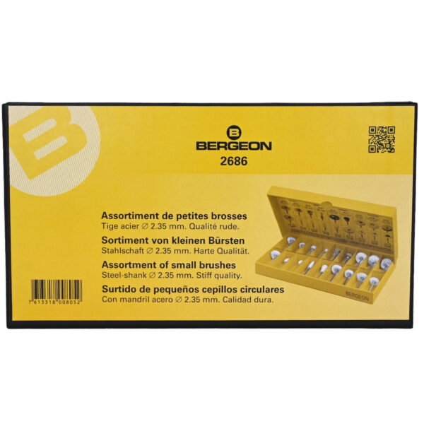 Bergeon 2686 Assortment of 18 Small Polishing Brushes - Image 2
